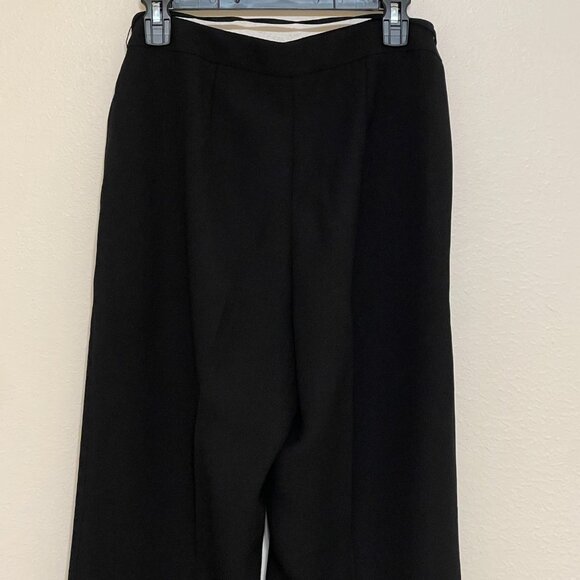 Talbots Hollywood Black High Waist Straight Leg Office Pants Trousers Size 10 - Picture 5 of 14